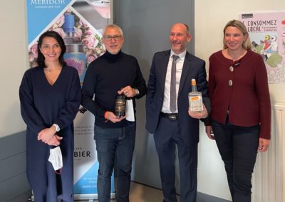 pascale mitonneau, henri mercier, franck choisne, laetitia st paul au déjeuner en l'honneur de COMBIER