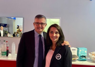 Pascale Mitonneau et Yves Jégo au salon du Made in France 2022.